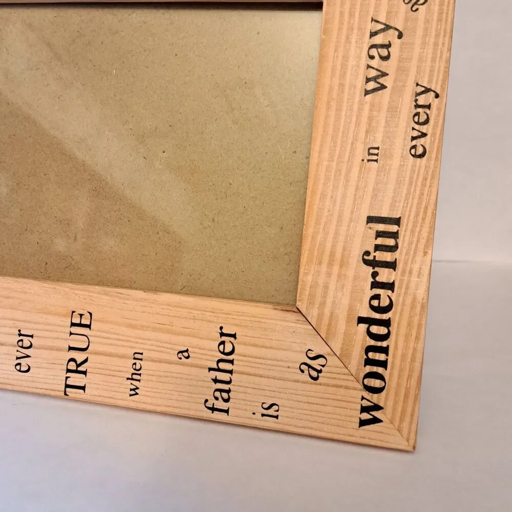 Father's Love Picture Photo Frame Wooden For 5.5 X 3.5 Inch Photo